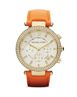 michael kors parker watch 39mm price $ 225 00 color orange quantity 1