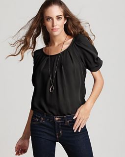 joie top eleanor matte silk price $ 198 00 color caviar size select