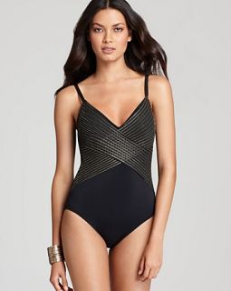 one piece swimsuit price $ 178 00 color black gold size select size 6