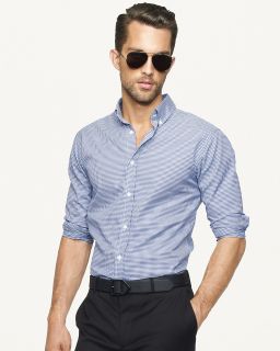 gingham woven cotton shirt orig $ 375 00 was $ 225 00 168 75