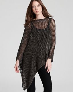 eileen fisher sparkle mesh poncho price $ 238 00 color charcoal size