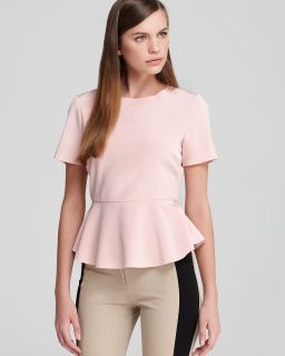 dkny short sleeve peplum blouse price $ 215 00 color eve size select