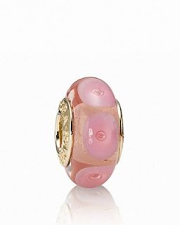 PANDORA Bracelet   Sterling Silver with Pink & Gold Charms