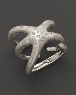 India Hicks Island Life Starfish Wrap Silver Ring