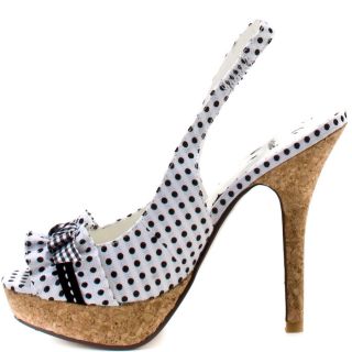 Frilled Slingback   White, Not Rated, $42.49