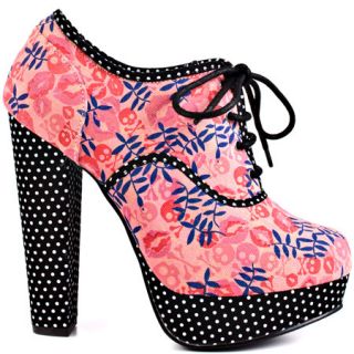 Iron Fists Multi Color Posey Lace Up Platform   Pink for 74.99