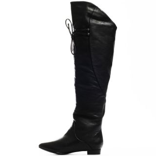 Thigh Boot   Black Leather, Fergie, $198.99
