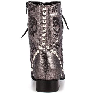 Iron Fists Black Ruff Rider Party Boot   Pewter for 84.99