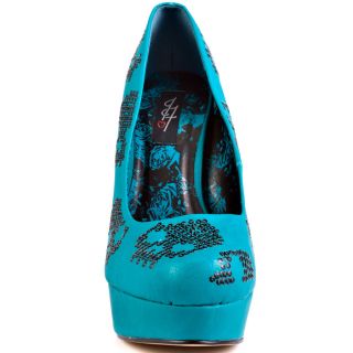 Iron Fists Blue Sugar Hiccup Platform   Teal for 59.99