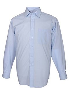 Double TWO Classic plain long sleeve shirt Light Blue   