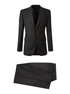 Ford Fine Herringbone Suit Black   