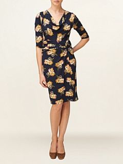 Phase Eight Holly floral print dress Navy   