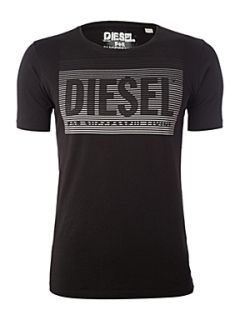 Diesel Logo printed T shirt Blue   