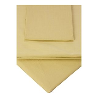 Linea 100% cotton percale bed linen in lemon   