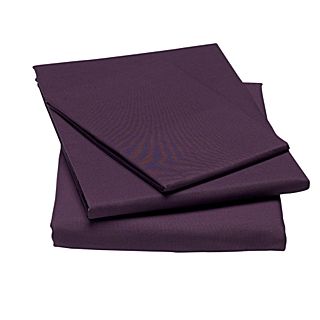 Linea 100% cotton percale bed linen in Purple   