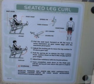 Keiser Model 1221 15 Air Powered Seated Leg Curl Workout Exercise