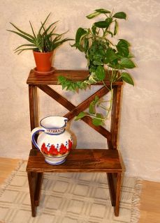 Plant Stand Step Stool Primitive Early American Shaker