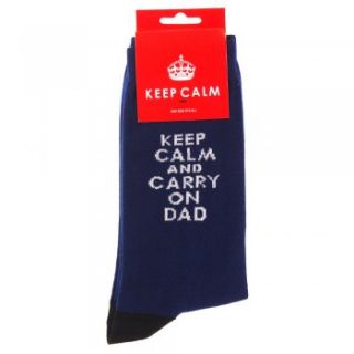 Keep Calm Carry on Personalised Mens Socks