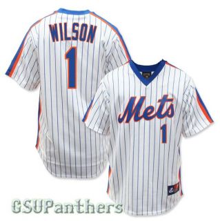 Mookie Wilson New York Mets 1986 Cooperstown Home Jersey Mens Sz s