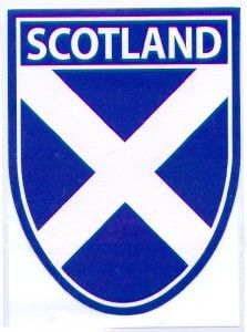 St Andrews Flag Scottish Decal Car Sticker Saltire Shield