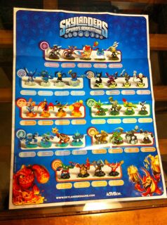 New Skylanders Spyros Adventure Poster All 33 Characters