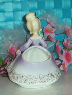 Ultra RARE 1960 Kelvin Teen Headvase Girl Head Vase Lovely Lilac
