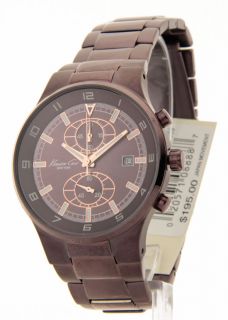 Mens Kenneth Cole Steel New Chrono Date Watch KC9089