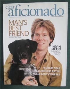 Kevin Bacon Cigar Aficionado Magazinesjune 200O Men Mans Best Friend