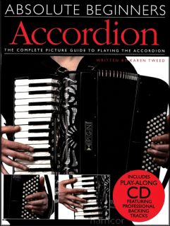 Sheet Music   Absolute Beginners Accordion Learn How to Play Book +CD