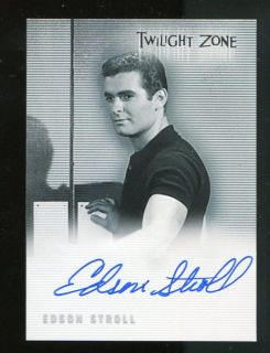 Twilight Zone A 97 Edson Stroll Autograph Binder Card