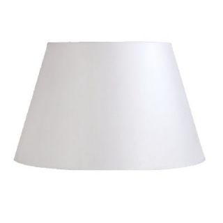 New 20 in Wide Barrel Shaped Lamp Shade White Faux Silk Fabric Laura