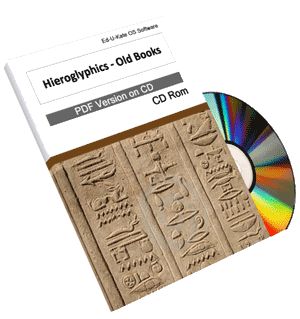Egyptian Hieroglyphics Vintage Books CD Dictionary Learn Teach Study