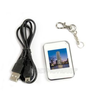 LCD Digital Photo Picture Frame with Keychain 8M White 1 USB