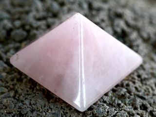 Rose Quartz Terminated Crystal Point Pyramid Crystal Healing Sacred