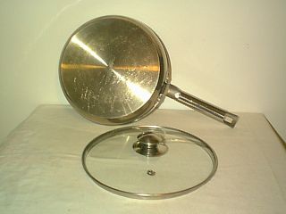 Kirby Allen 10 Stainless Steel Tri Ply Disc Bottom Skillet Fry Pan