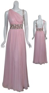 Naeem Khan Angelic Silk Chiffon Gown Dress $4400 4 New