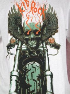 Kid Rock Skull Eagle Wings Motorcycle Mens T Shirt XL Rock N Roll