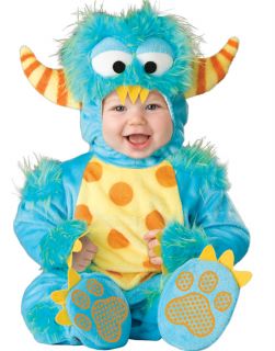 Cute Infant Fluffy Blue Little Monster Toddler Baby Kids Halloween