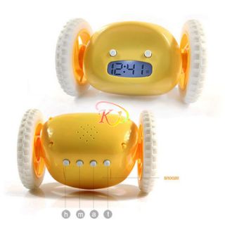 Running & Jumping Digital Robot Loud Alarm Clock Kid Boy Girl Toy Gift