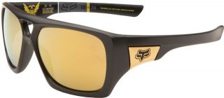 New Fox Racing Covert Ops Remit Sunglasses Charcoal 24K Gold Iridium