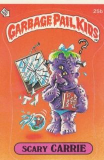 Topps Garbage Pail Kids Series1 Scary Carrie 25B