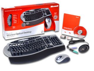 Wireless Optical Desktop 4000 Ergonomic Keyboard Mouse Combo