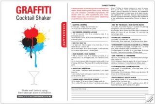 New Kikkerland Graffiti Cocktail Shaker