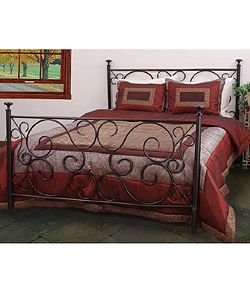 King Size Metal Traditional Poster Bed Frame Bedroom Decor Furniture