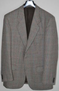 Mint Men English Tartan Plaid Wool Blazer Sports Jacket Single