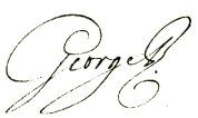 Signature of King George III
