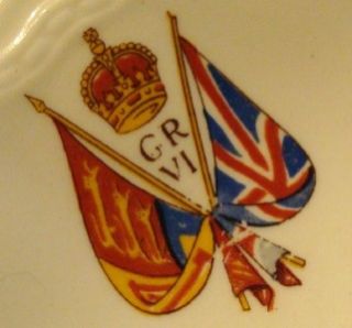 1937 King George VI & Queen Elizabeth Coronation Meakin Astoria saucer