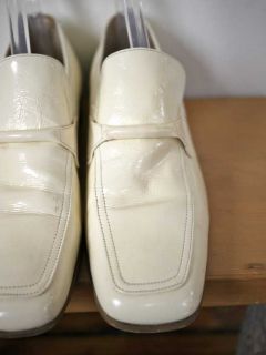 Vtg 60s Kinney Italian Patent Leather Loafers 9 D 42 5