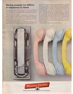 1963 Western Electric Bell Telephone Steel Master Die Ad