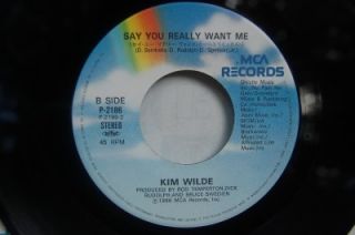 45ps Japan Import Kim Wilde Say You Really Want Me You Keep Me Hangin
